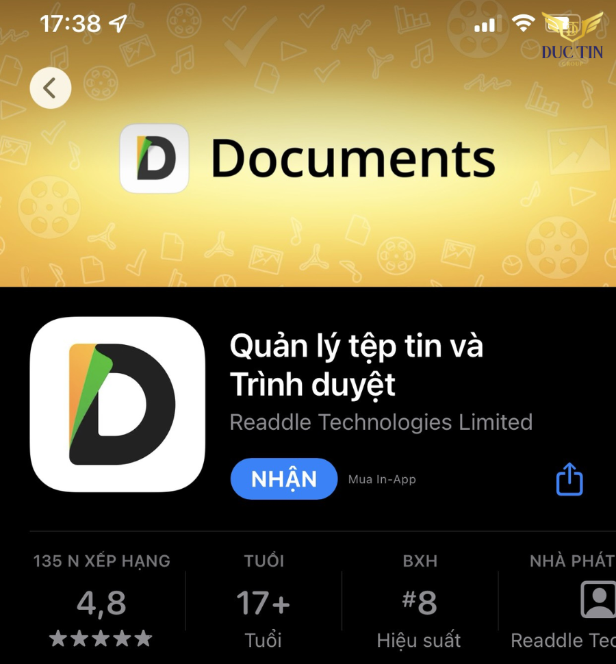 Tải ứng dụng Documents - Quản lý tệp tin và Trình duyệt từ App Store